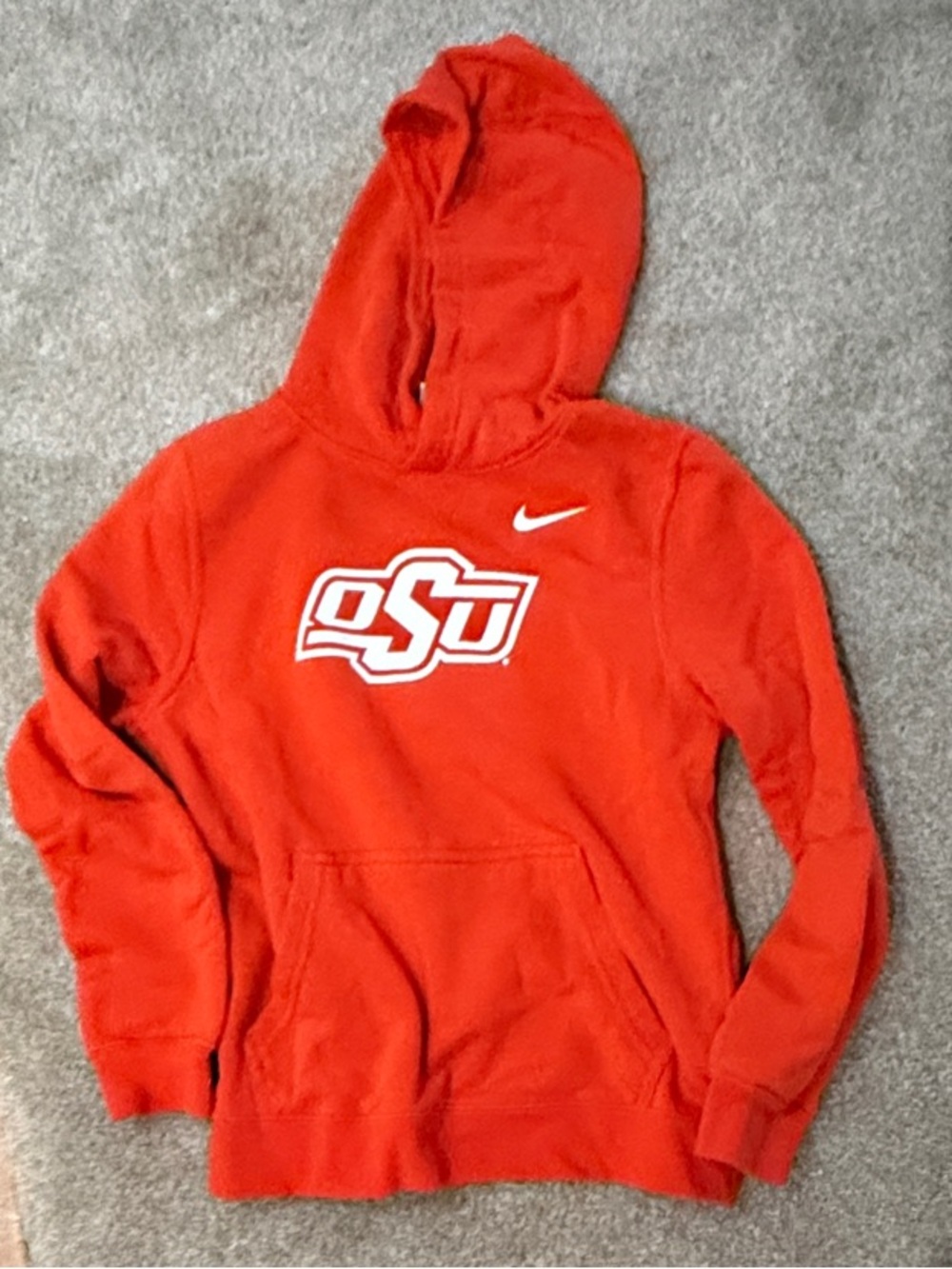 Nike Orange OSU Pullover Hoodie. Youth medium